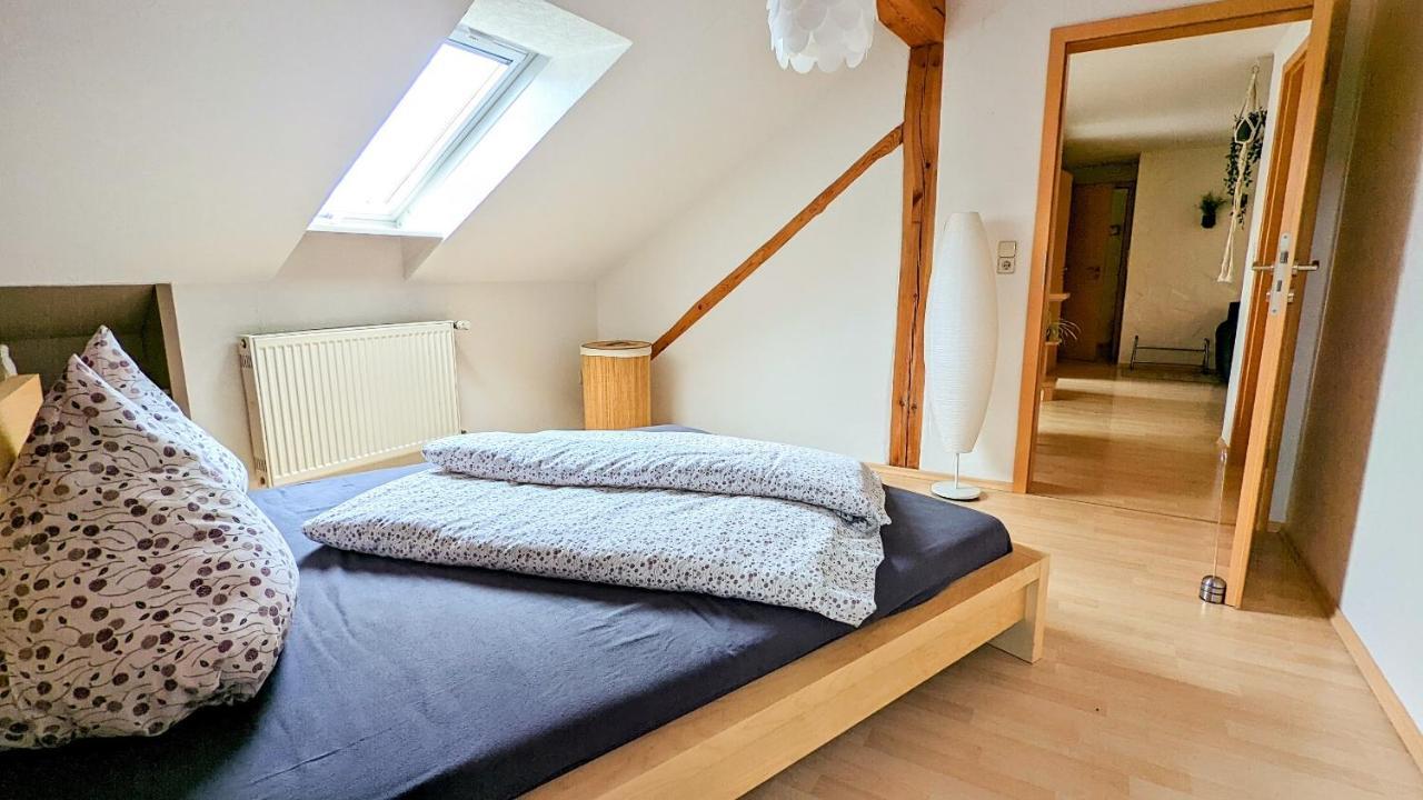 Ferienwohnung Schwalbennest Am Igelsbachsee 압스베르크 외부 사진