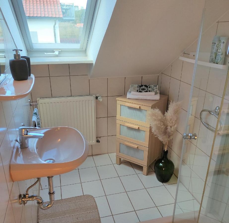Ferienwohnung Schwalbennest Am Igelsbachsee 압스베르크 외부 사진