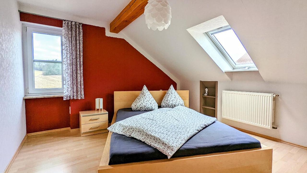 Ferienwohnung Schwalbennest Am Igelsbachsee 압스베르크 외부 사진